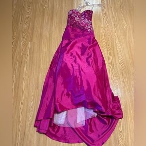 Fuchsia Tony Bowls Gown